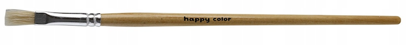 PĘDZEL SZCZECINA PŁASKI NR6 HAPPY COLOR