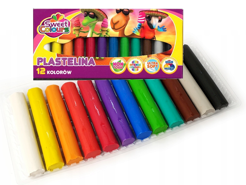 PLASTELINA 12KOL SWEET COLOURS