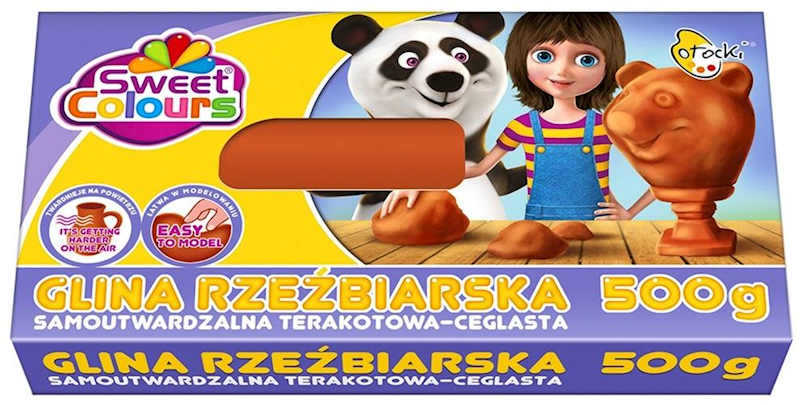 GLINA RZEŹB. SAMOUT.TERAKOTA 500G SWEET COLOURS
