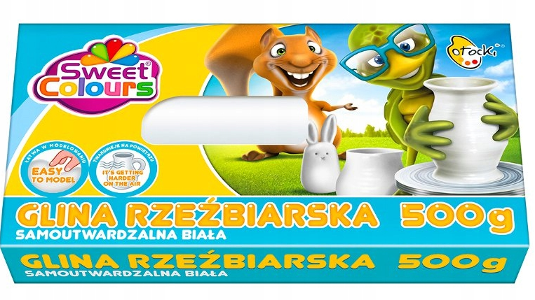 GLINA RZEŹBIARSKA SAMOUT. BIAŁA 500G SWEET COLOURS