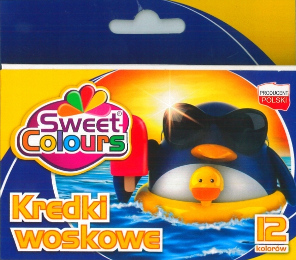 KREDKI WOSKOWE 12KOL SWEET COLOURS