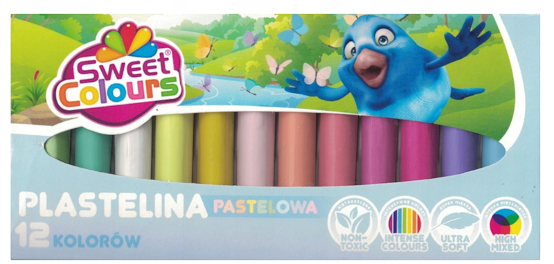PLASTELINA PASTELOWA 12KOL SWEET COLOURS