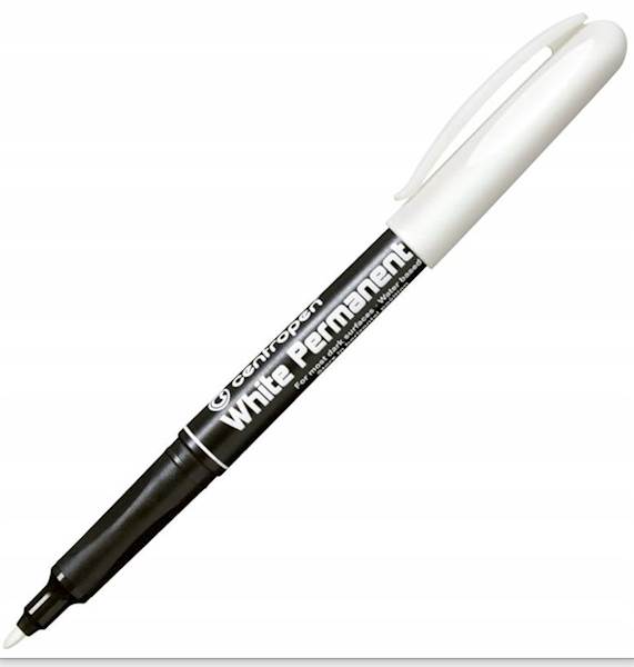 MARKER PERMANENTNY BIAŁY 1,2mm CENTROPEN /2686