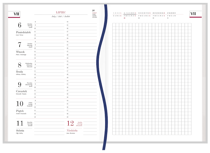 TERMINARZ AGENDA A5 145x205mm /T-AGENDA-02