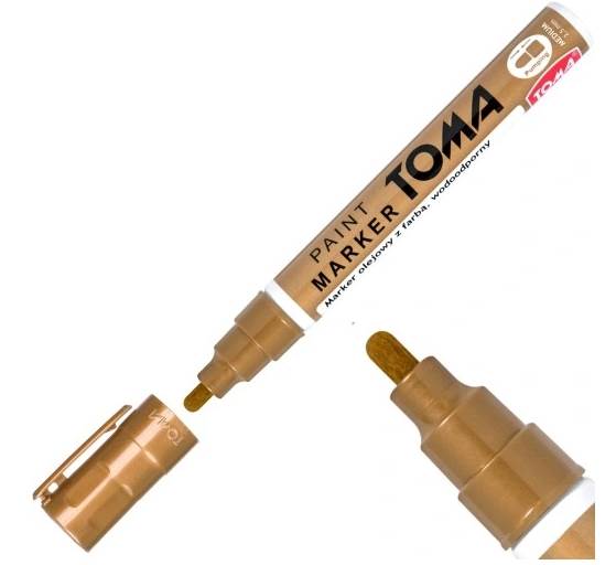 MARKER OLEJOWY GRUBY 2.5mm MIEDZIANNY TOMA /TO-440