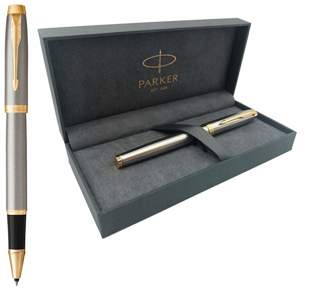 ZESTAW PARKER PIÓRO KULKOWE BR METAL GT+WKŁAD ETUI