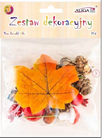 JESIENNY ZESTAW DEKORACYJNY 30G ALIGA /SGD-5371