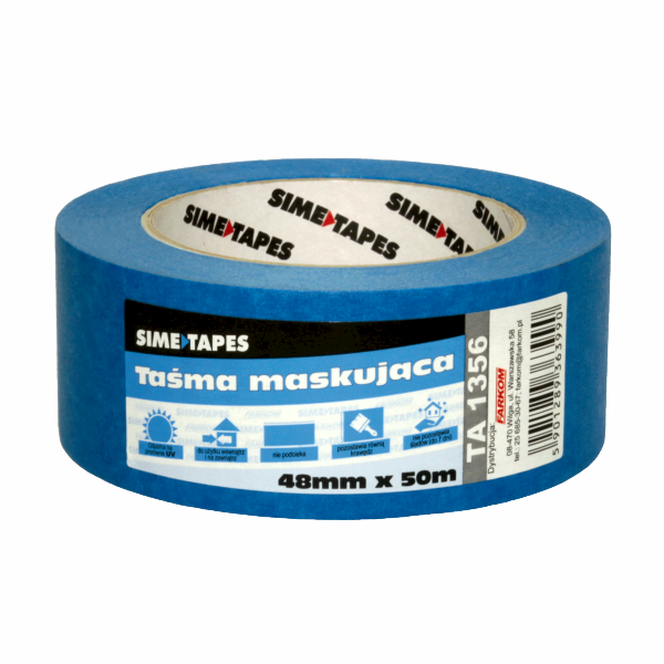 TAŚMA MASKUJĄCA 48 mm. 50 mb niebieska SIME TAPES