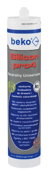 SILICON pro4 UNIWERSAL 310 ml BIAŁY BEKO