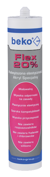 AKRYL FLEX 20% BIAŁY BEKO