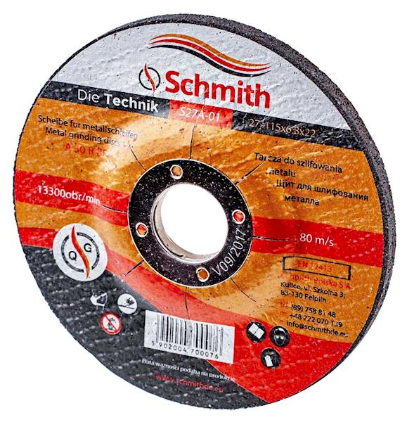 TARCZA DO SZLIFOWANIA METALU 115x6,8 S27A-01