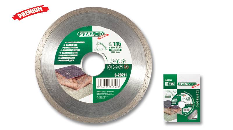 TARCZA DIAMENTOWA PEŁNA 180MM S-29218