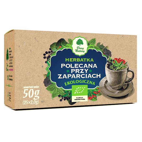 Herbatka polecana przy zaparciach fix Dary Natury 