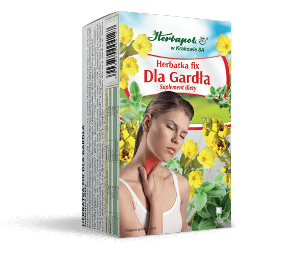 Herbatka dla gardła fix Herbapol