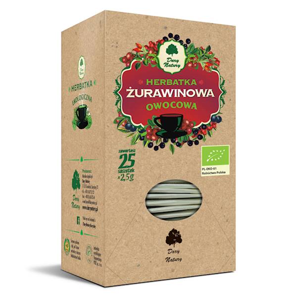 Herbata żurawinowa EKO fix Dary Natury