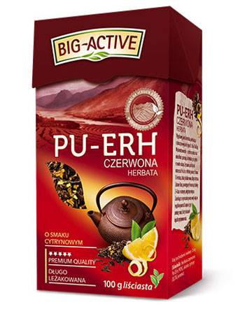Herbata czerwona z cytryną 100g Big Active