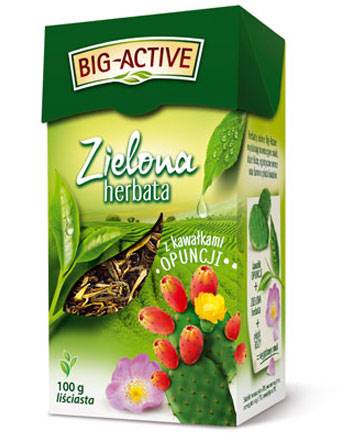 Herbata zielona z opuncją 100g Big Active