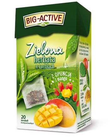 Herbata zielona z opuncją i mango fix Big Active