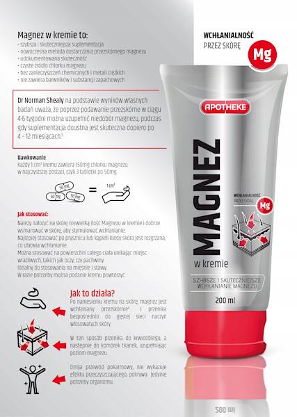 Magnez w kremie 200ml
