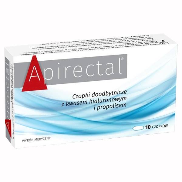 Apirectal czopki propolis-hialuron 10szt