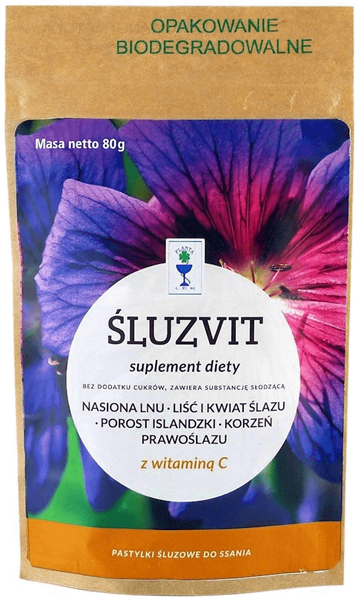 Cukierki śluzvit bez cukru 80g