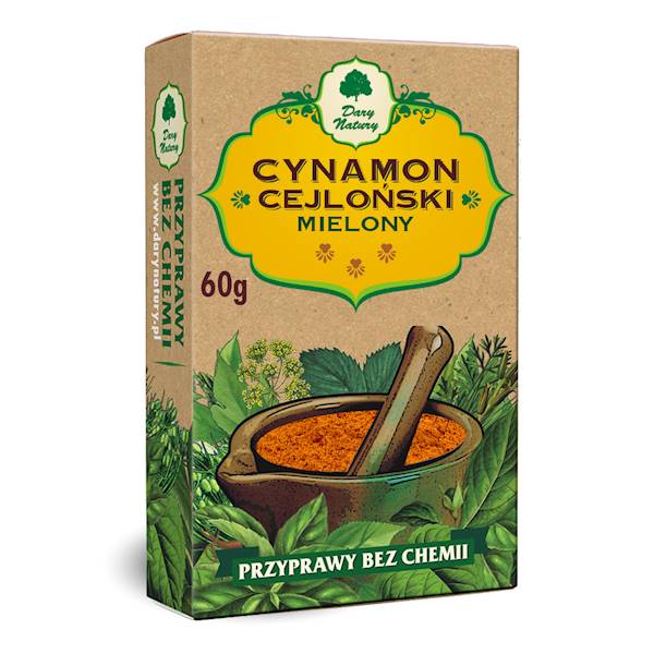 Cynamon Cejloński mielony 50g Dary Natury