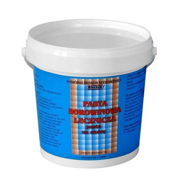 Borowina lecznicza pasta 1kg.