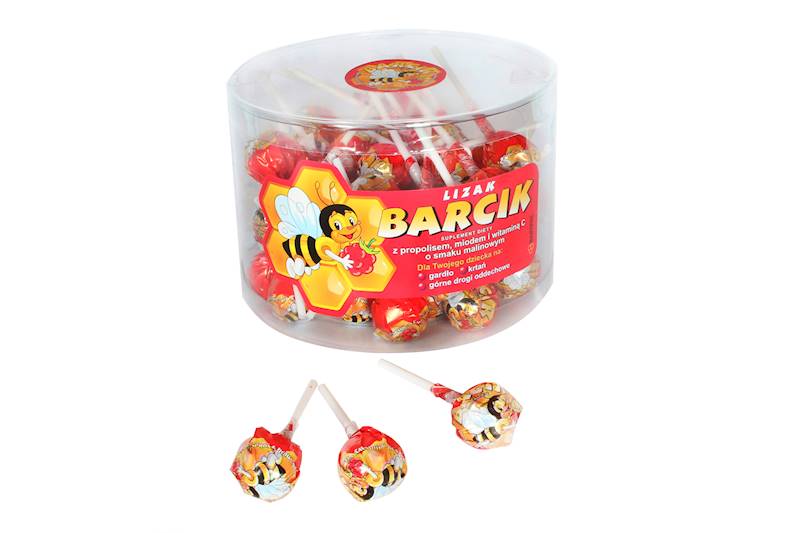 Barcik lizak z propolisem malina 