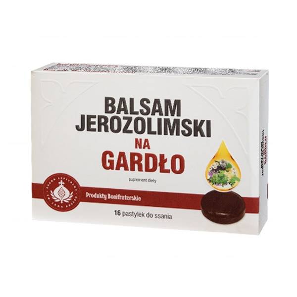 Balsam jerozolimski na gardło 16 pastylek