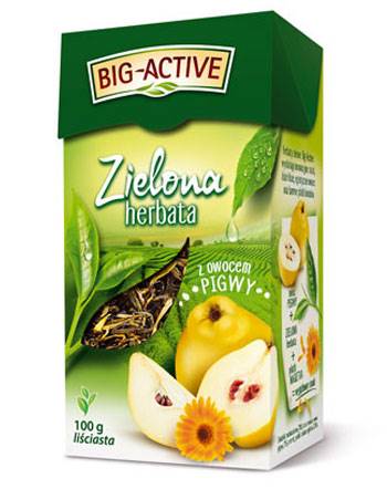 Big-Active Zielona herbata z pigwą i granatem fix