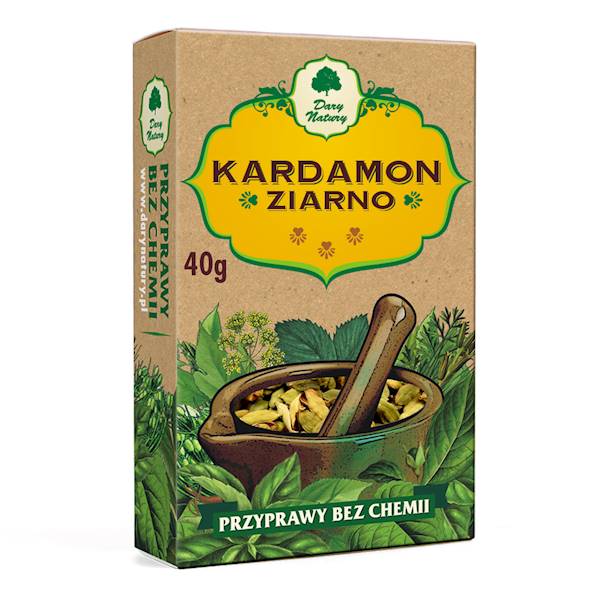 Kardamon ziarno 40g Dary Natury