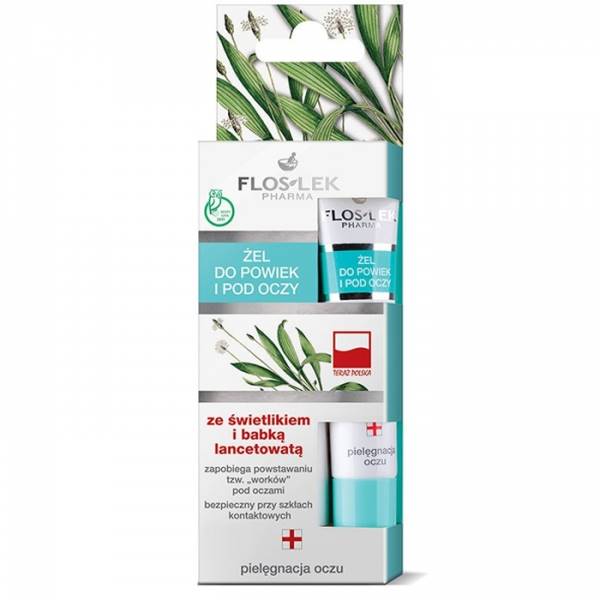 Flos lek żel pod oczy świetlik z babką lancet.15ml