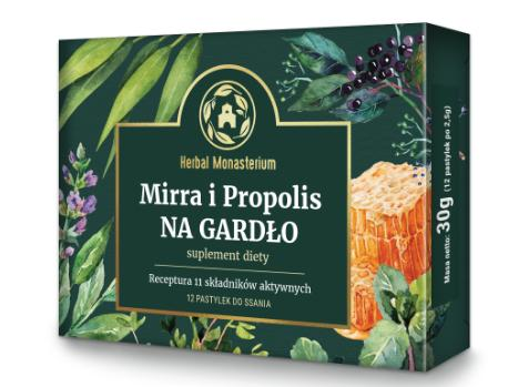 Mirra i propolis na gardło 12 past. 