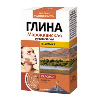 Glinka czerwona Marokańska wulkaniczna 100g