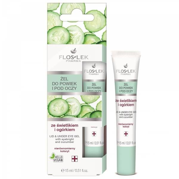 Flos lek żel pod oczy świetlikiem i ogórkiem 15ml