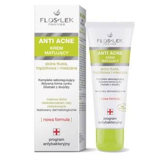 Flos lek Anti acne krem matujący 50ml