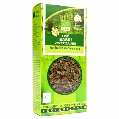 Liść babki zwyczajnej EKO 50g Dary Natury