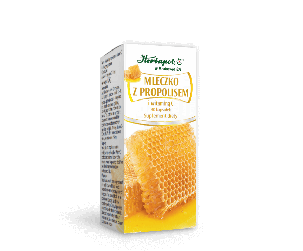 Mleczko z propolisem i wit. C 30 kaps. Herbapol