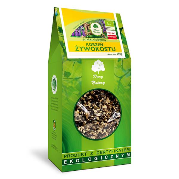 Korzeń żywokostu EKO 250g Dary Natury