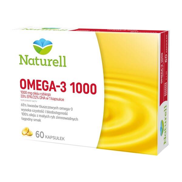 Omega 3 1000mg 60 kaps. Naturlell