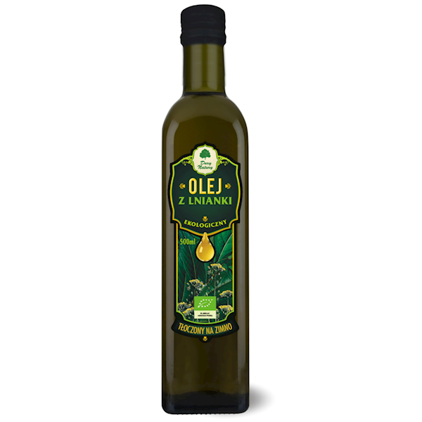 Olej z lnianki 0,5 l Dary Natury