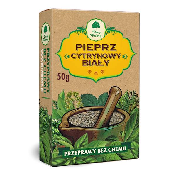 Pieprz cytrynowy biały 50g Dary Natury