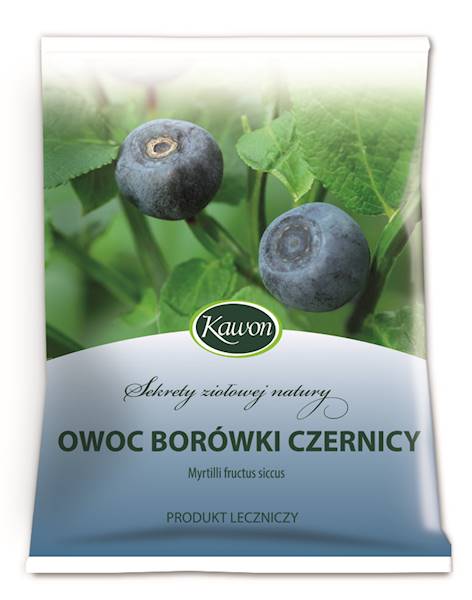 Owoc borówki czernicy 50g Kawon