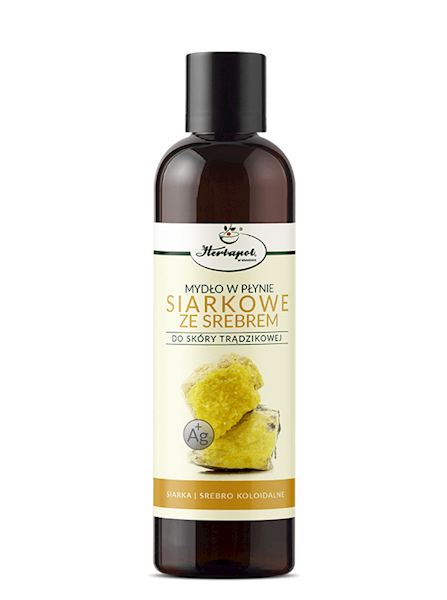 Mydło w płynie siarkowe ze srebrem 250ml Herbapol