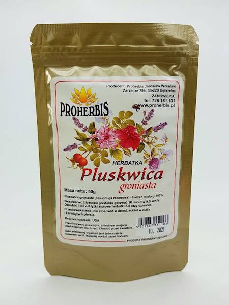 Pluskwica groniasta Korzeń mielony 50g Proherbis