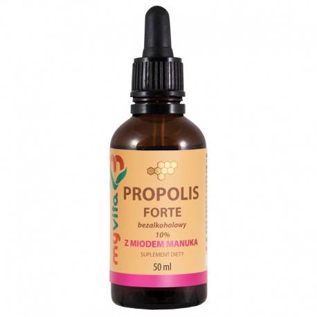 Propolis krople bezalk. 10% manuka 50ml MyVita 
