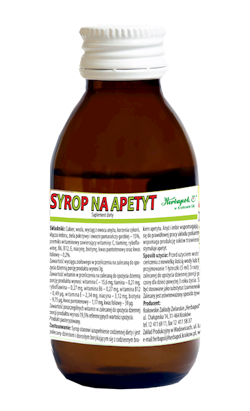 Syrop na apetyt 100ml Herbapol