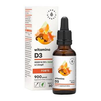 Witamina D3 2000 j. 30ml Aura Herbals