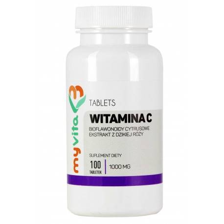 Witamina C 1000mg. + biofl. + róża 100tabl. MyVita