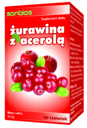 Żurawina z acerolą 60 tabl